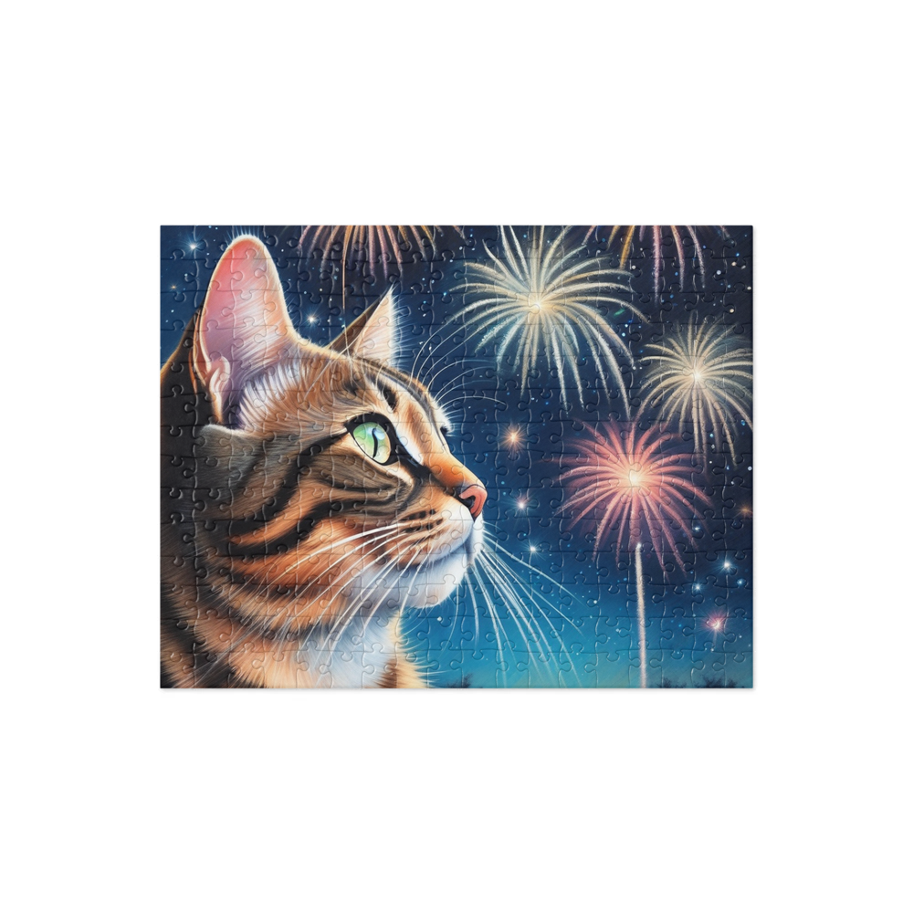 PugMug Custom Tabby Exotic Cat Jigsaw Puzzle