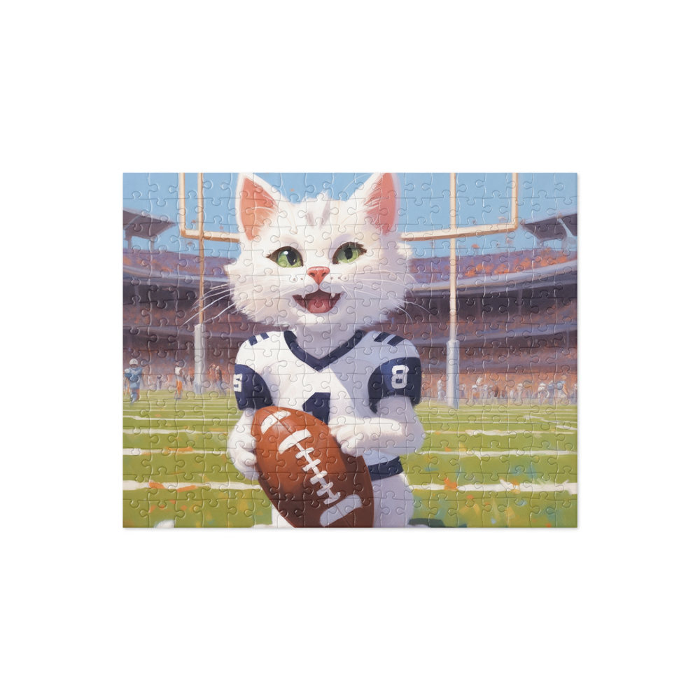 PugMug Custom White Companion Cat Jigsaw Puzzle