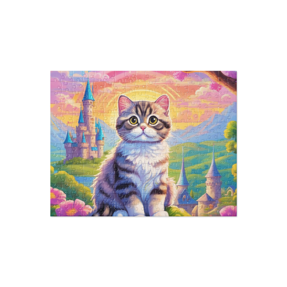 PugMug Custom Tabby Scottish Fold Cat Jigsaw Puzzle