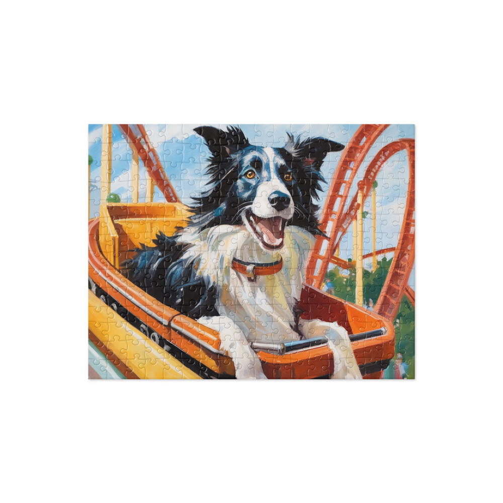 PugMug Custom Border Collie Jigsaw Puzzle