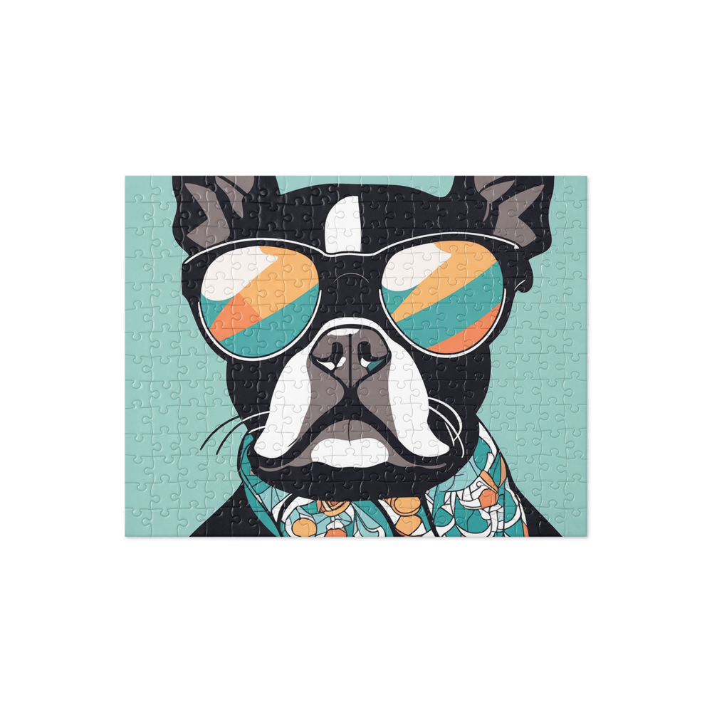 PugMug Custom Boston Terrier Jigsaw Puzzle
