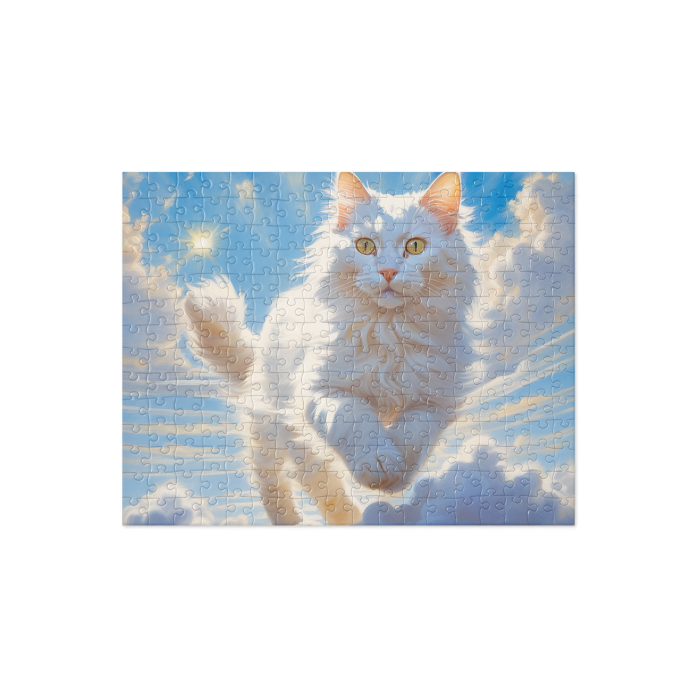 PugMug Custom White Companion Cat Jigsaw Puzzle