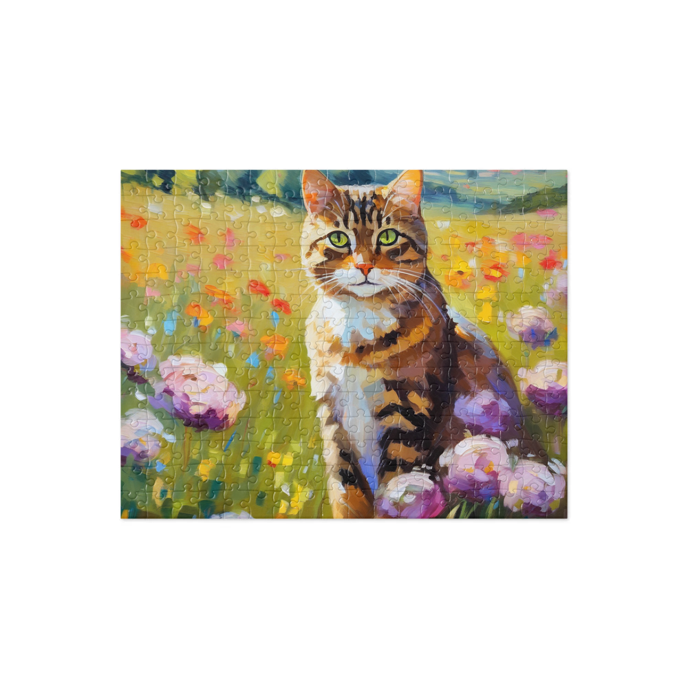 PugMug Custom Tabby Companion Cat Jigsaw Puzzle