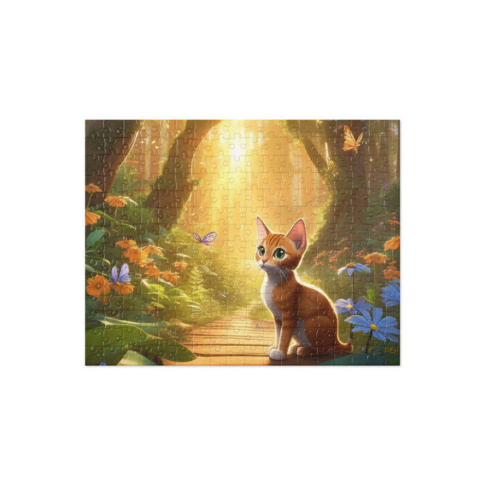 PugMug Custom Tabby Abyssinian Cat Jigsaw Puzzle