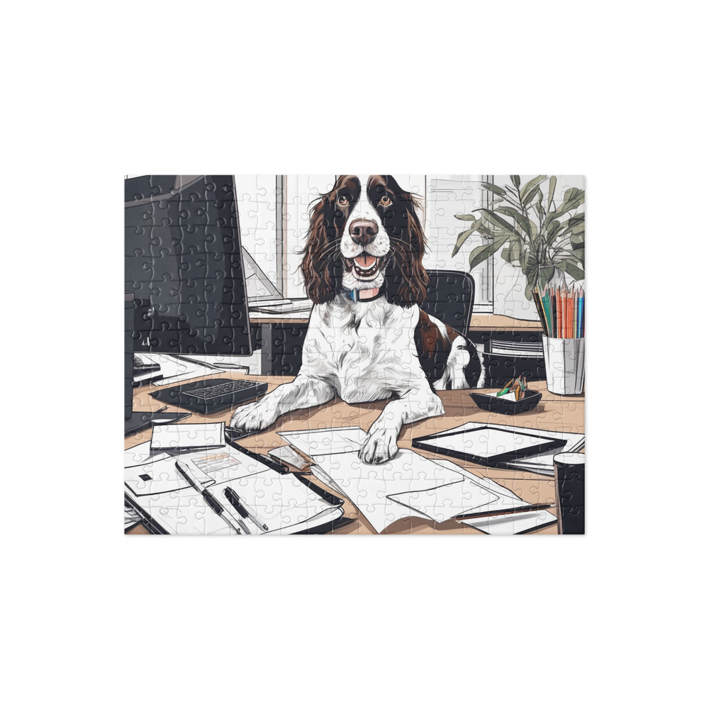 PugMug Custom English Springer Spaniel Jigsaw Puzzle