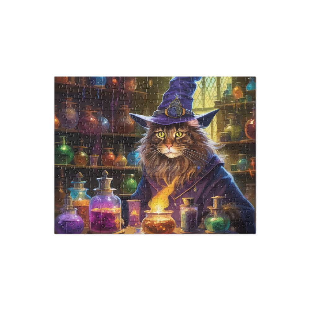 PugMug Custom Tabby Maine Coon Cat Jigsaw Puzzle