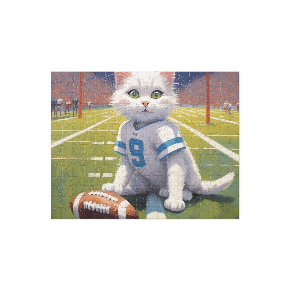 PugMug Custom White Companion Cat Jigsaw Puzzle
