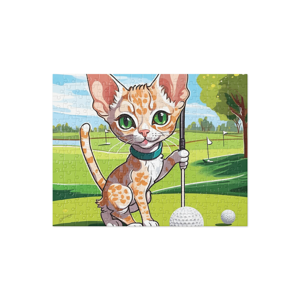 PugMug Custom Tabby Devon Rex Cat Jigsaw Puzzle