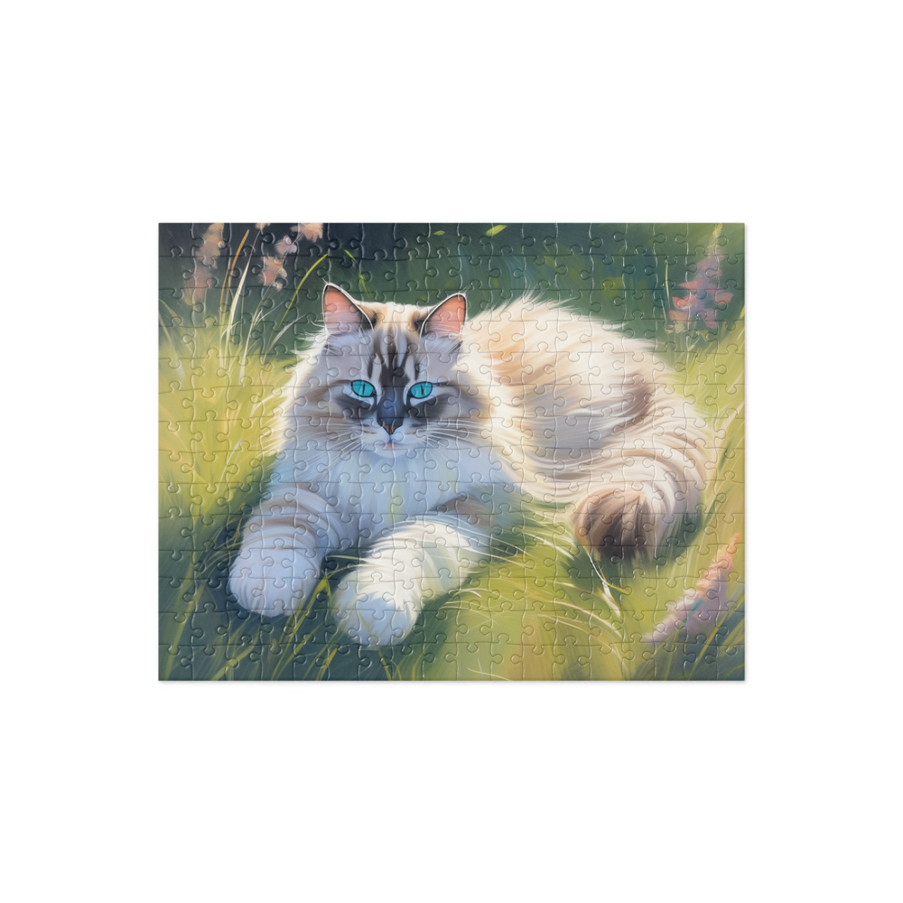 PugMug Custom Tabby Ragdoll Cat Jigsaw Puzzle