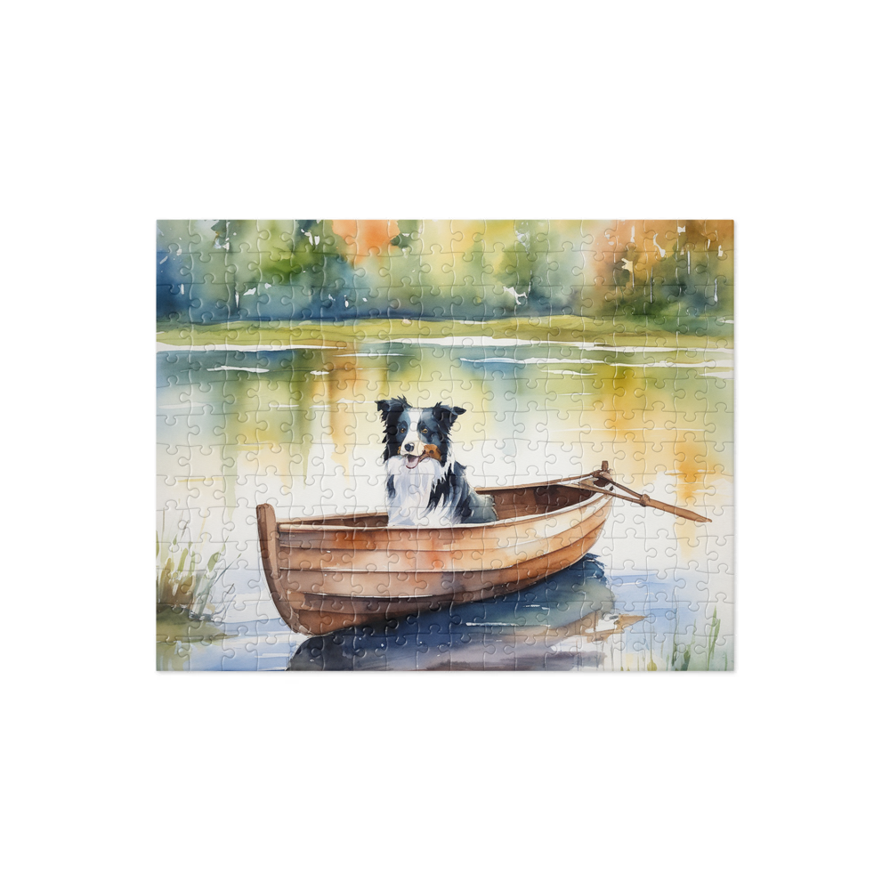 PugMug Custom Border Collie Jigsaw Puzzle