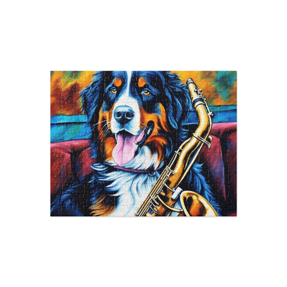 PugMug Custom Bernese Mountain Dog Jigsaw Puzzle