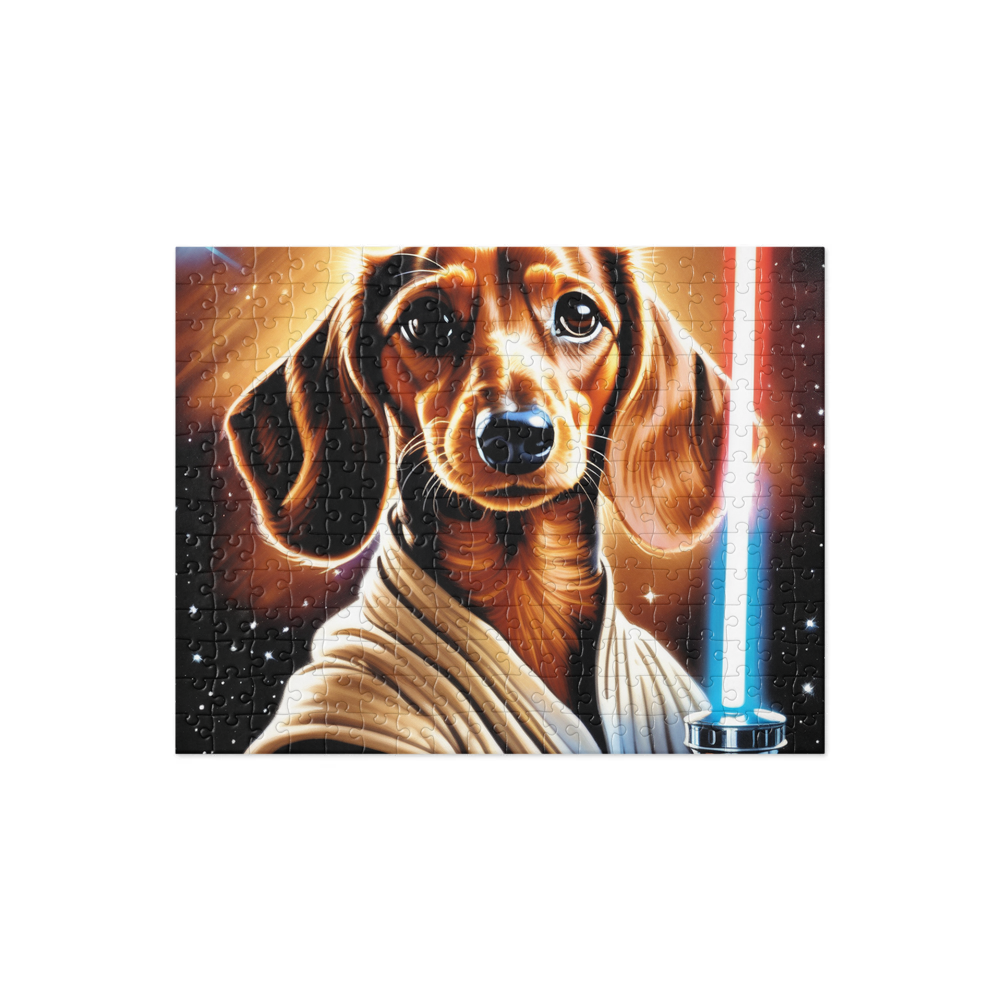 PugMug Custom Tan Dachshund Jigsaw Puzzle