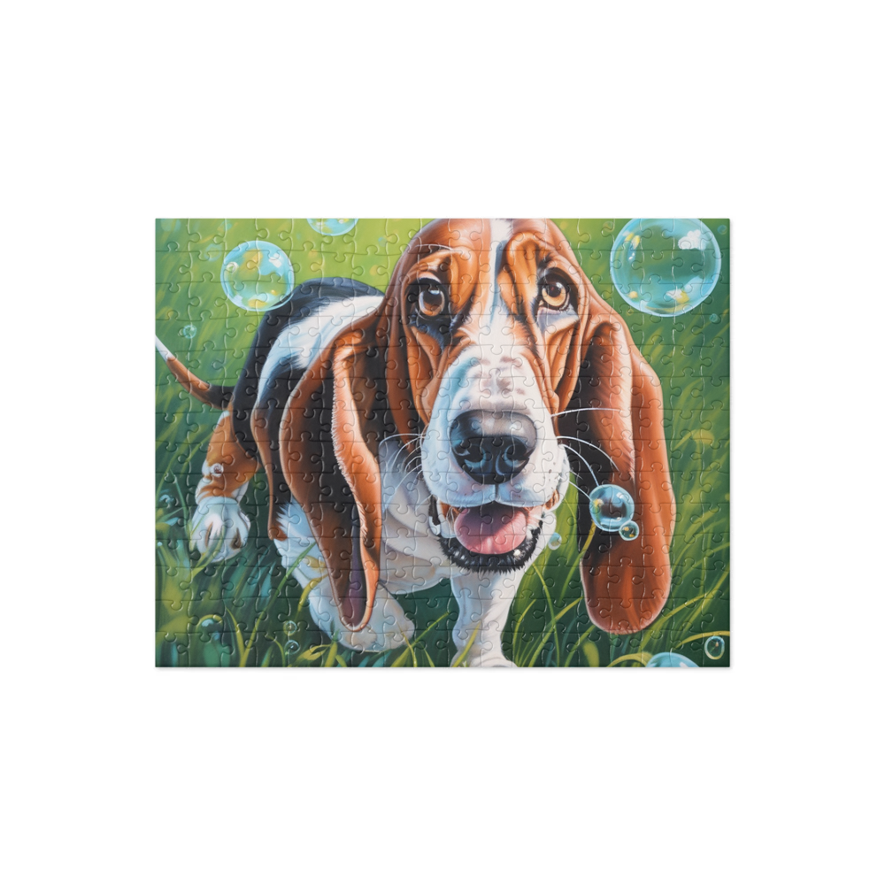 PugMug Custom Basset Hound Jigsaw Puzzle