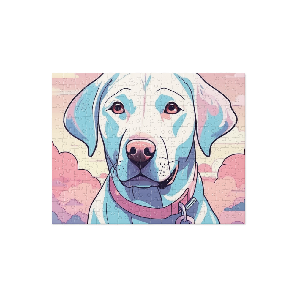 PugMug Custom White Labrador Retriever Jigsaw Puzzle