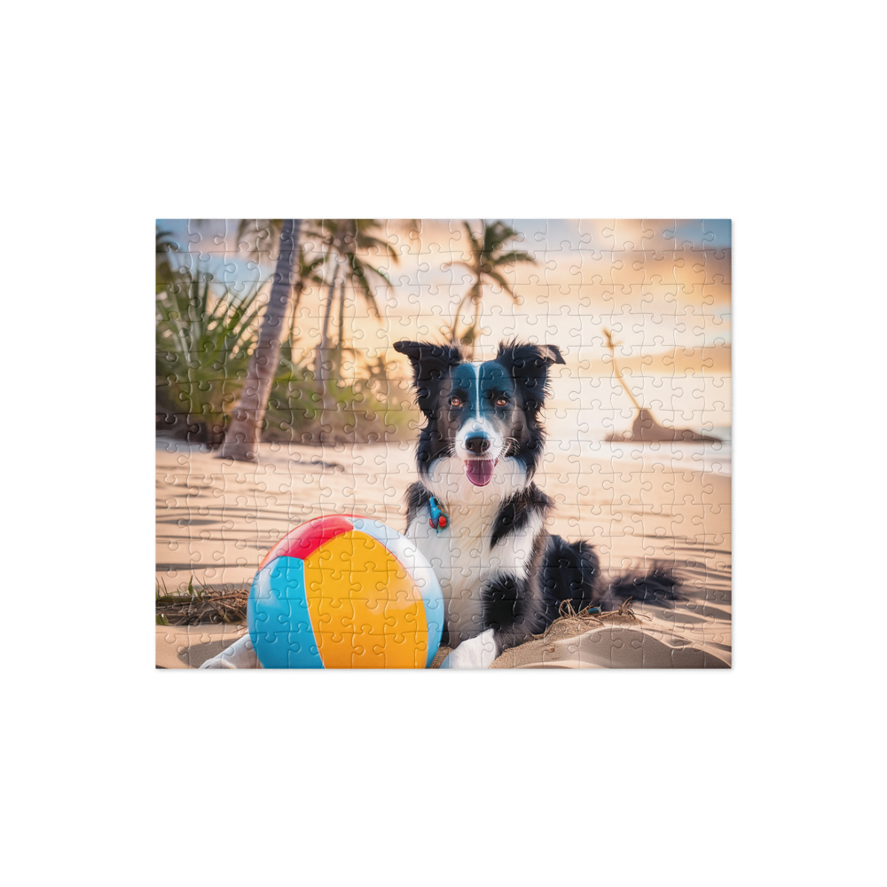 PugMug Custom Border Collie Jigsaw Puzzle