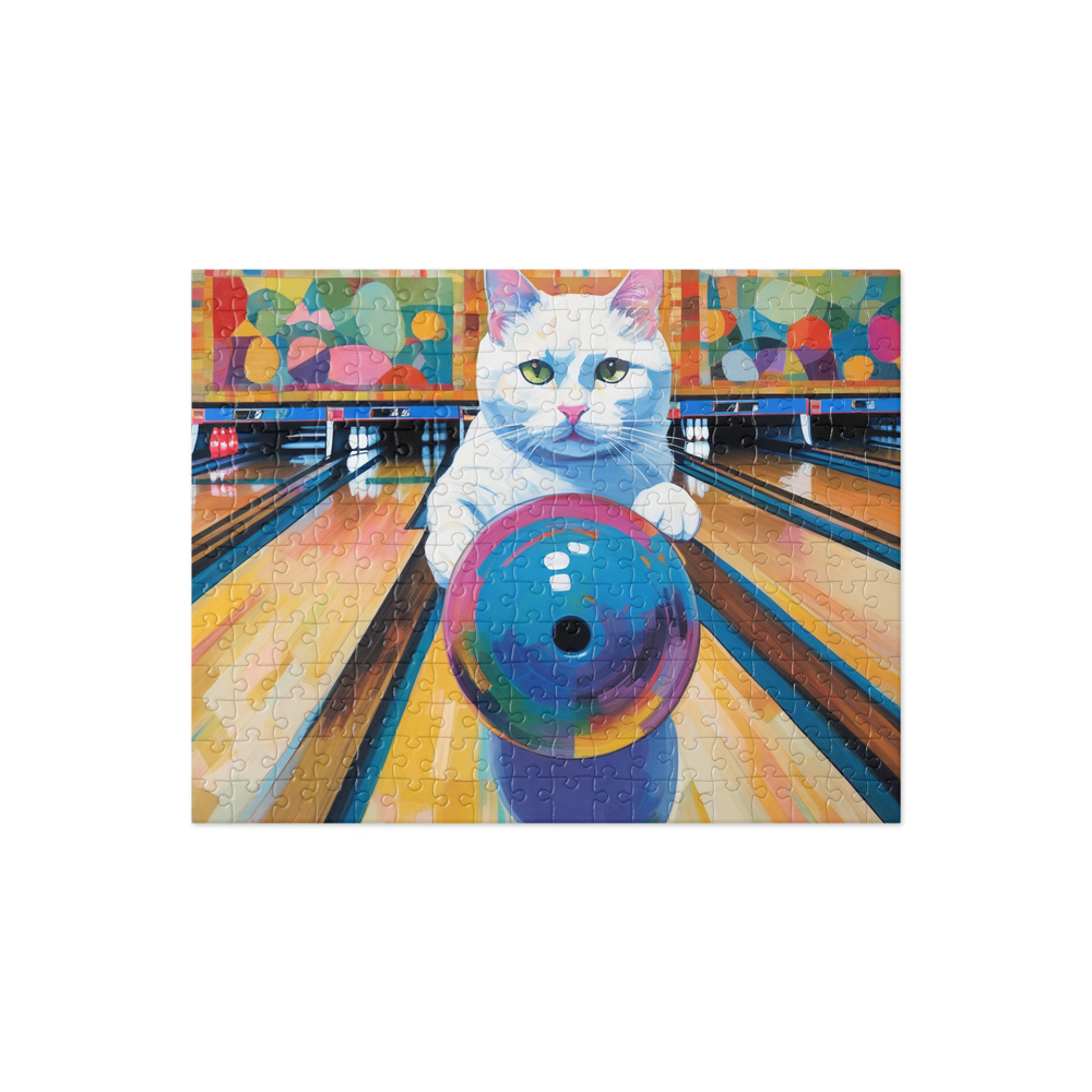 PugMug Custom White Companion Cat Jigsaw Puzzle