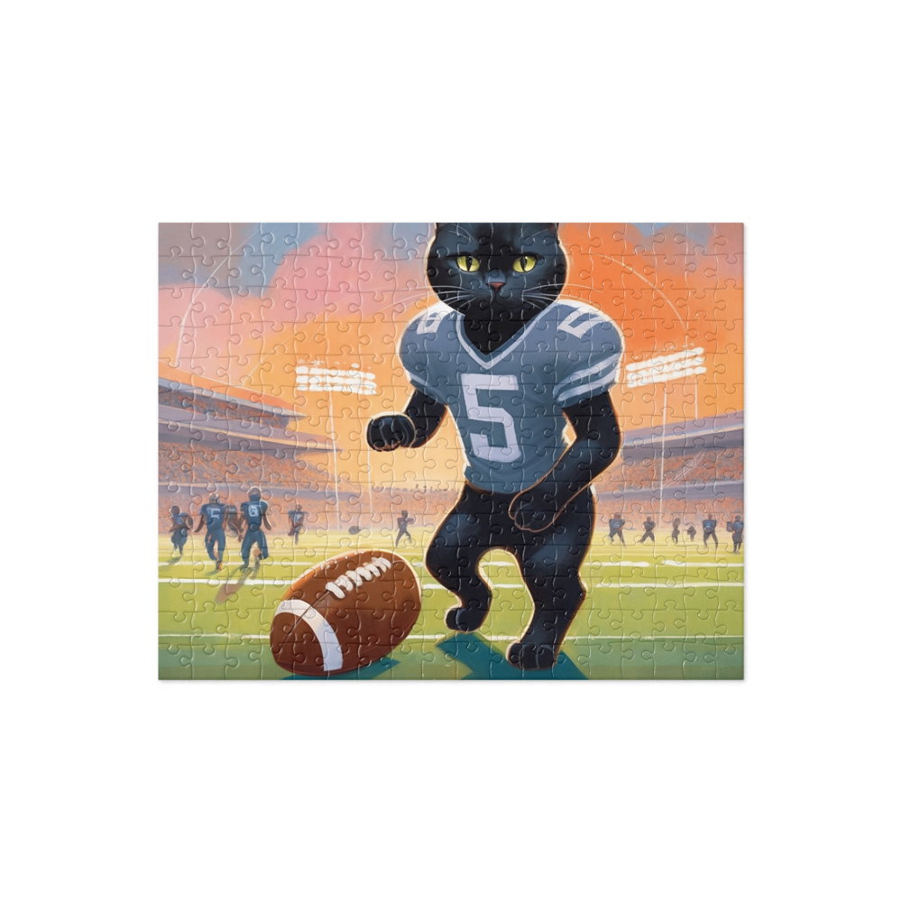 PugMug Custom Black British Shorthair Cat Jigsaw Puzzle