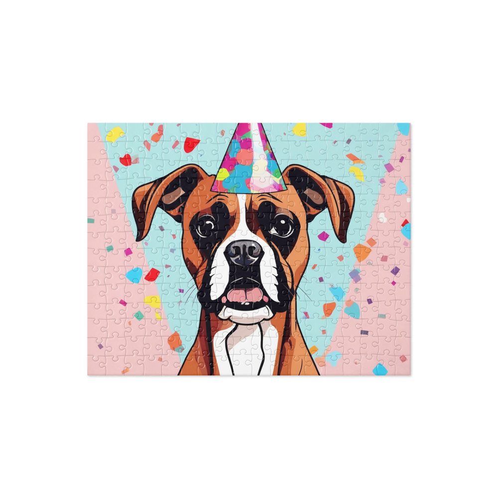 PugMug Custom Boxer Dog Jigsaw Puzzle