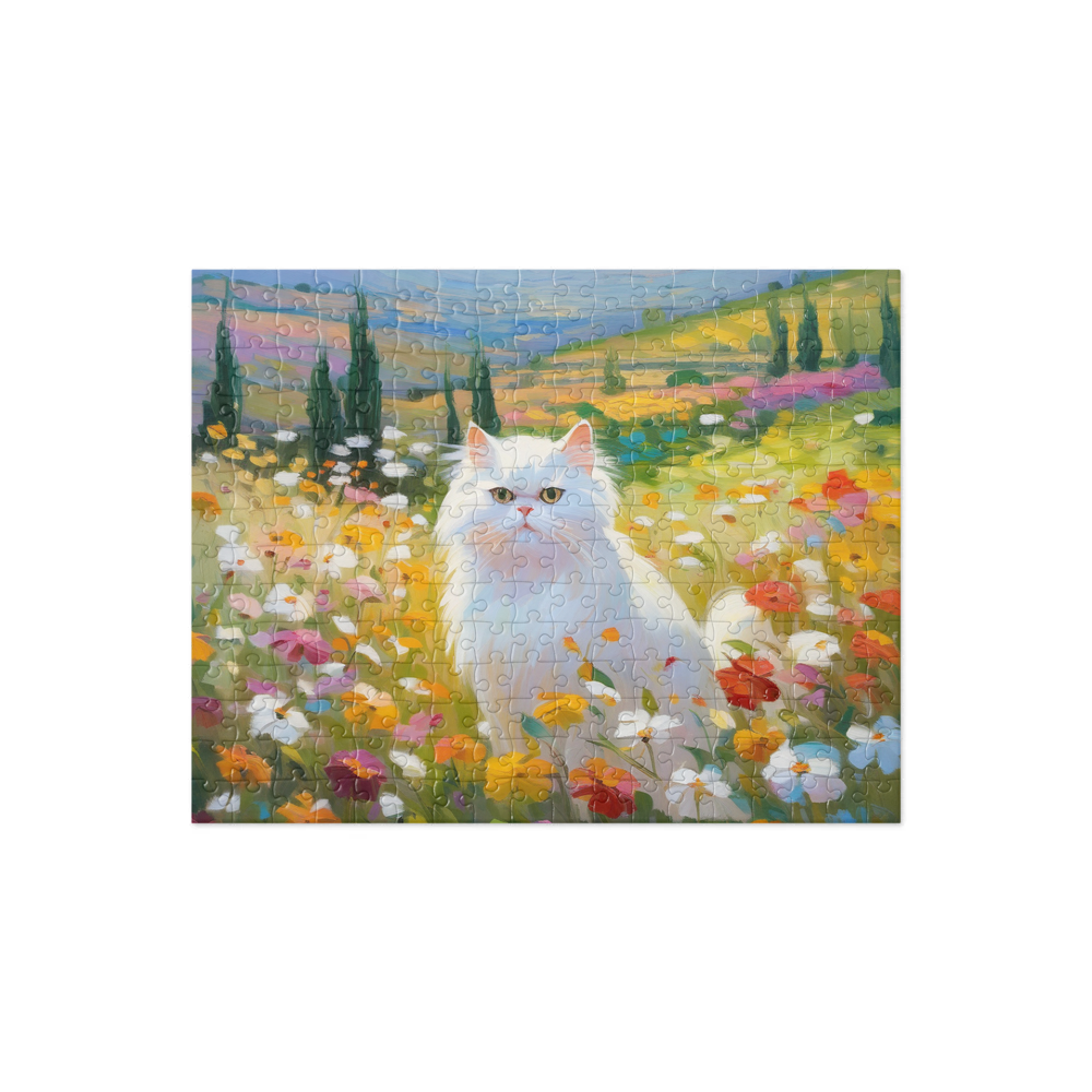 PugMug Custom White Persian Cat Jigsaw Puzzle