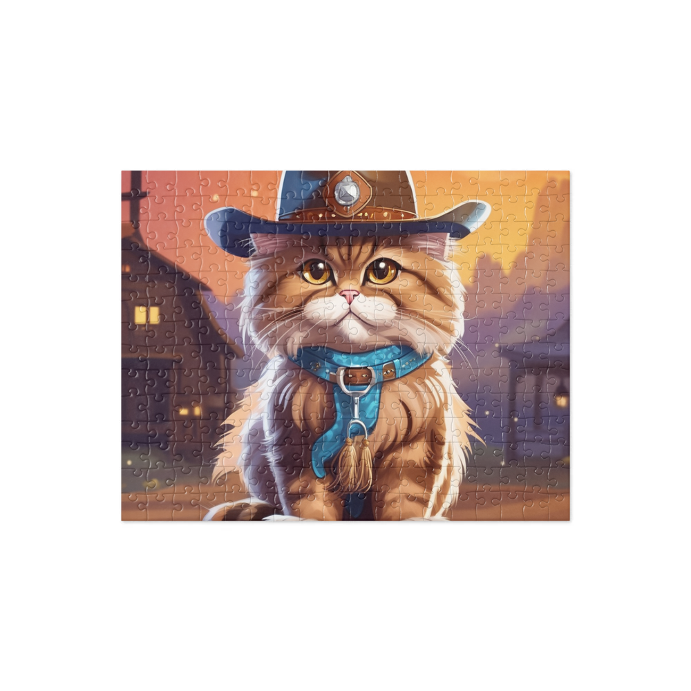 PugMug Custom Tabby Persian Cat Jigsaw Puzzle