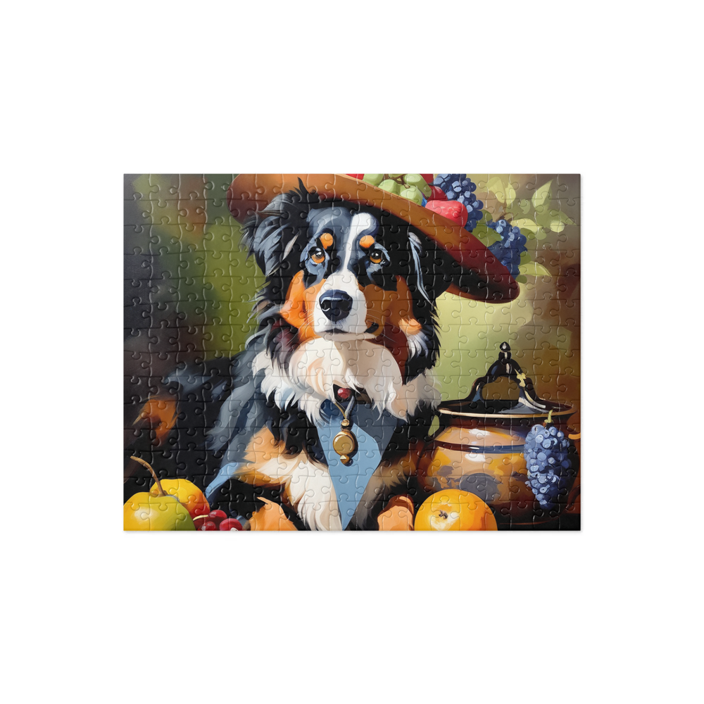 PugMug Custom Miniature American Shepherd Jigsaw Puzzle
