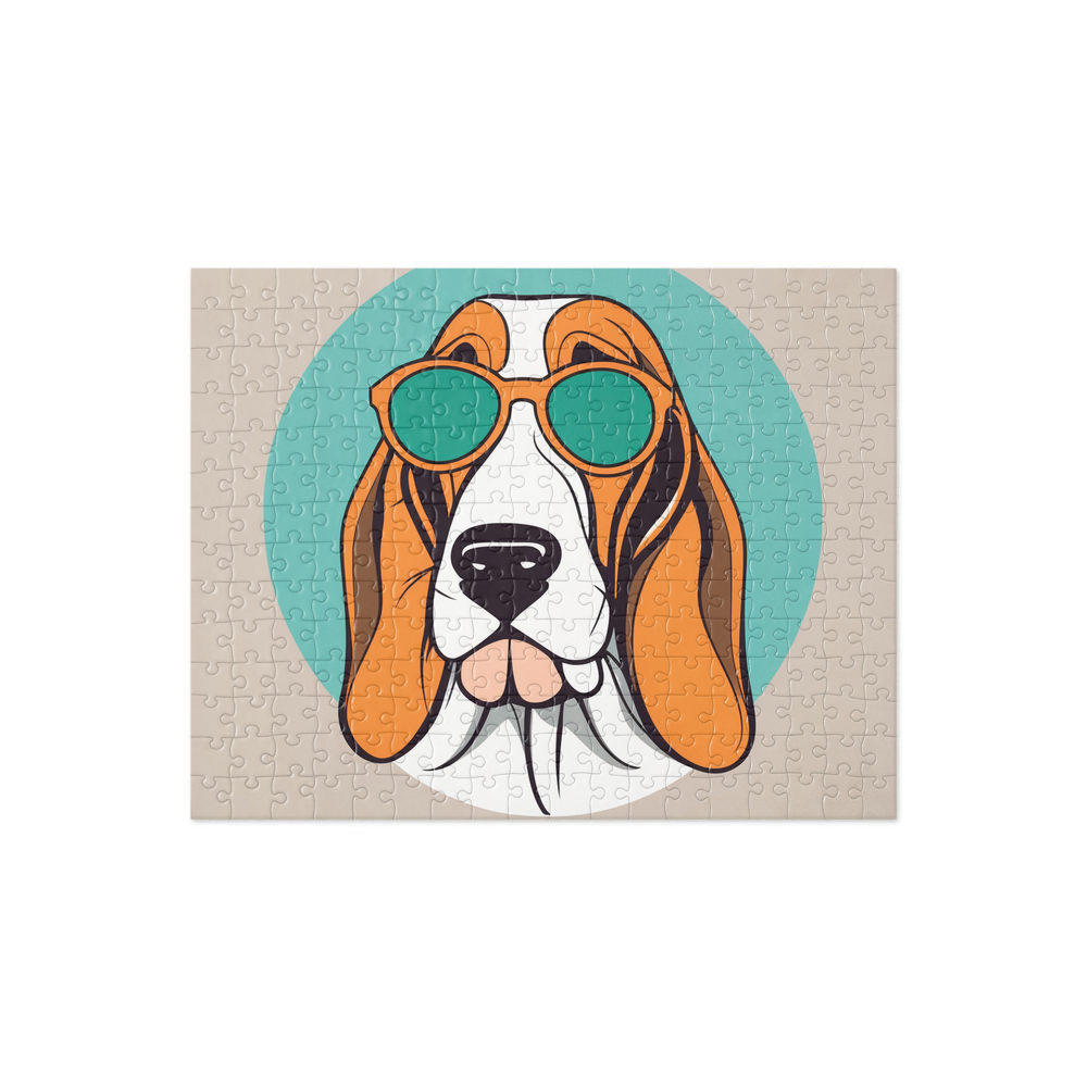 PugMug Custom Basset Hound Jigsaw Puzzle