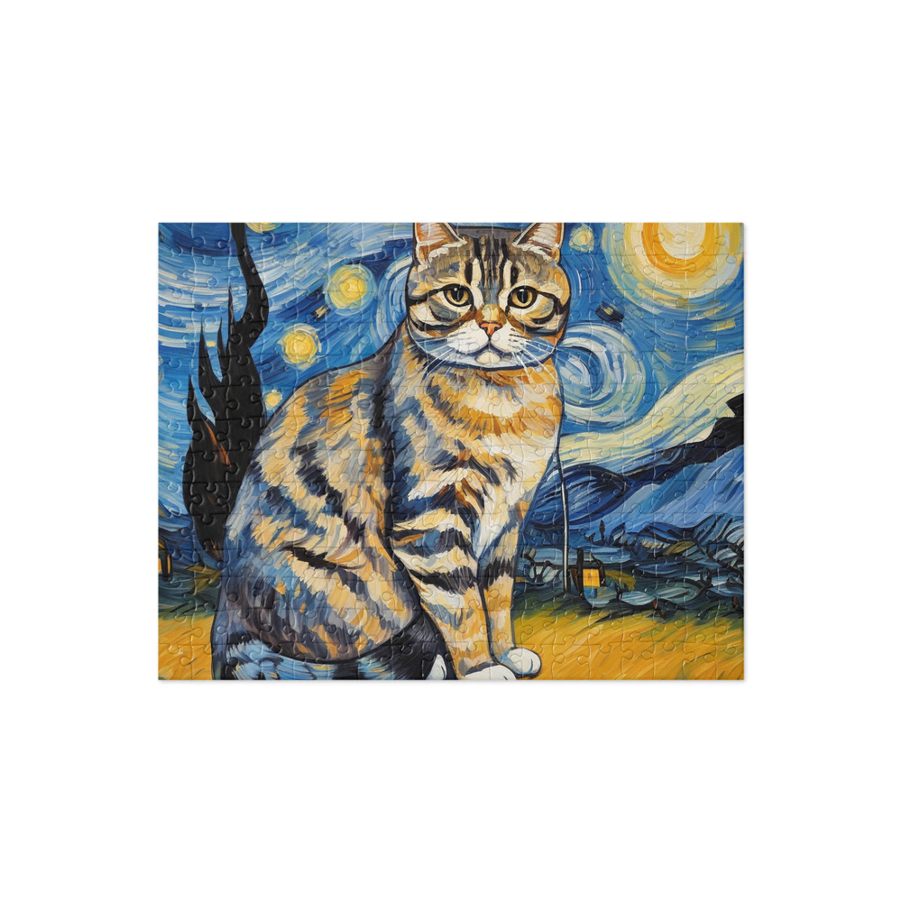 PugMug Custom Tabby Scottish Fold Cat Jigsaw Puzzle