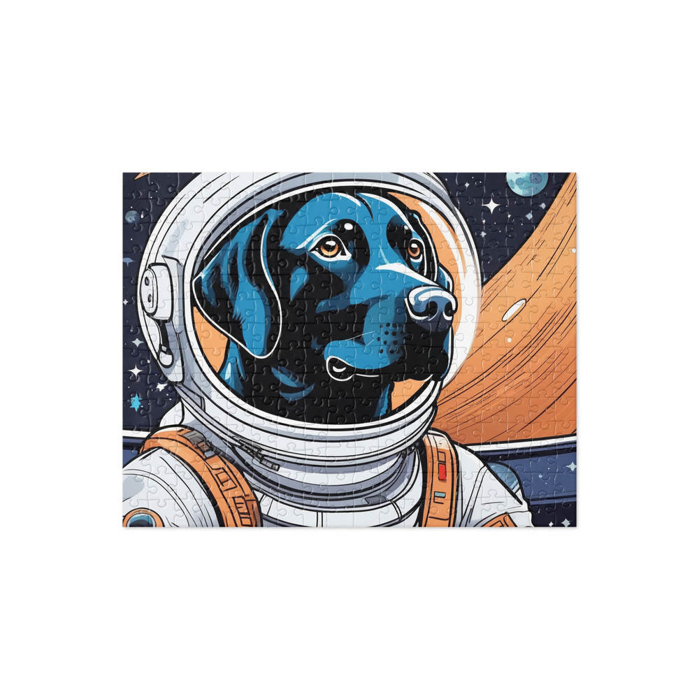 PugMug Custom Black Labrador Retriever Jigsaw Puzzle