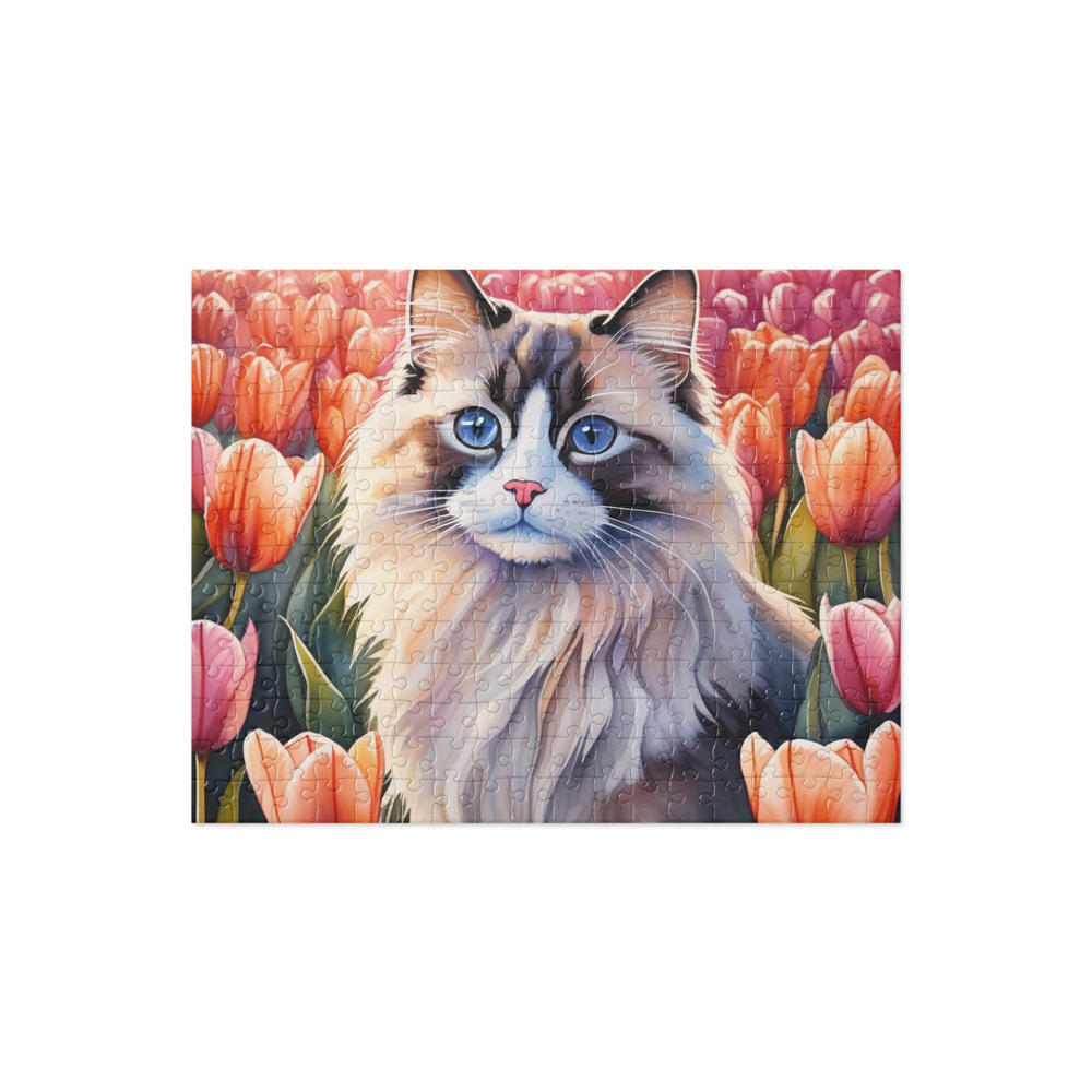 PugMug Custom Tabby Ragdoll Cat Jigsaw Puzzle