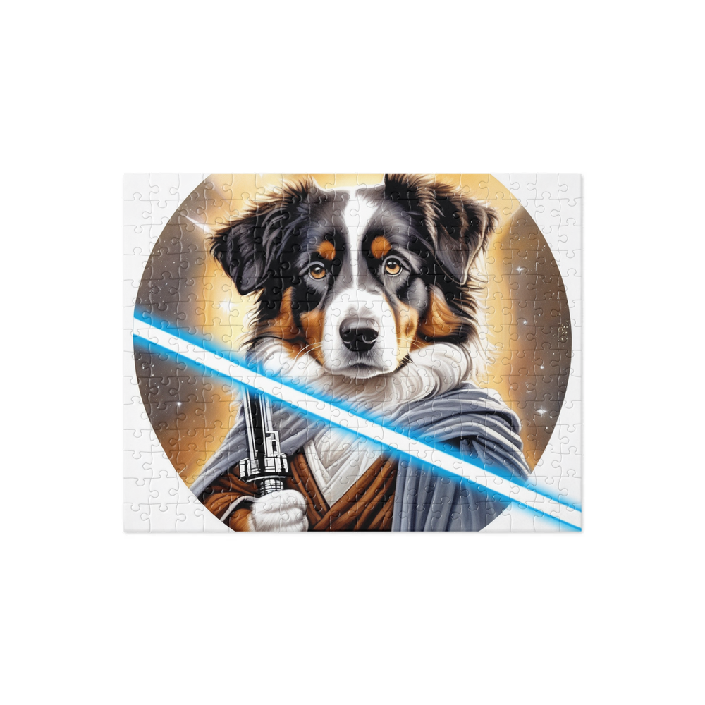 PugMug Custom Miniature American Shepherd Jigsaw Puzzle