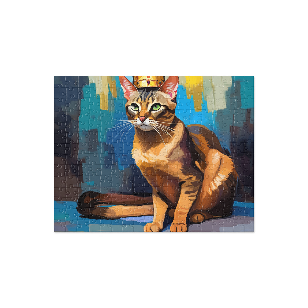 PugMug Custom Tabby Abyssinian Cat Jigsaw Puzzle