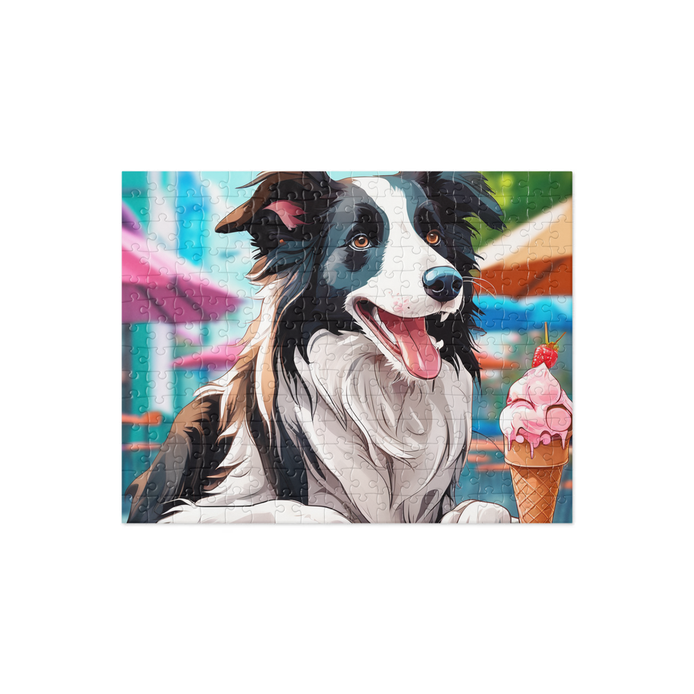 PugMug Custom Border Collie Jigsaw Puzzle