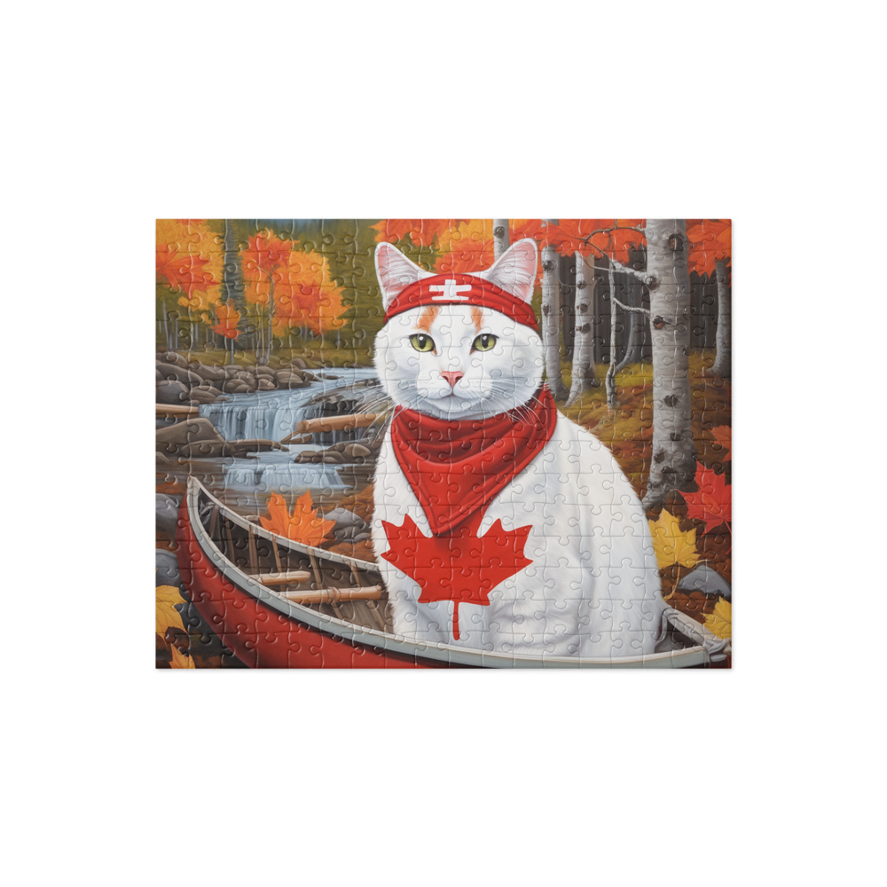 PugMug Custom White Companion Cat Jigsaw Puzzle