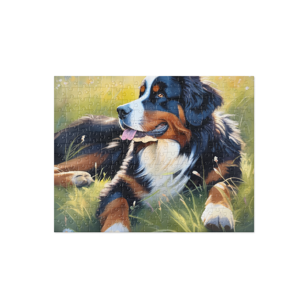 PugMug Custom Bernese Mountain Dog Jigsaw Puzzle