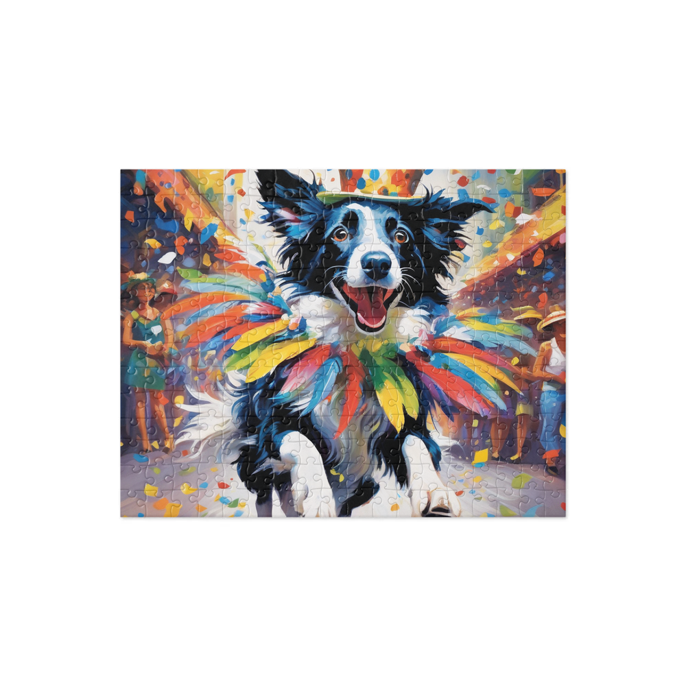 PugMug Custom Border Collie Jigsaw Puzzle