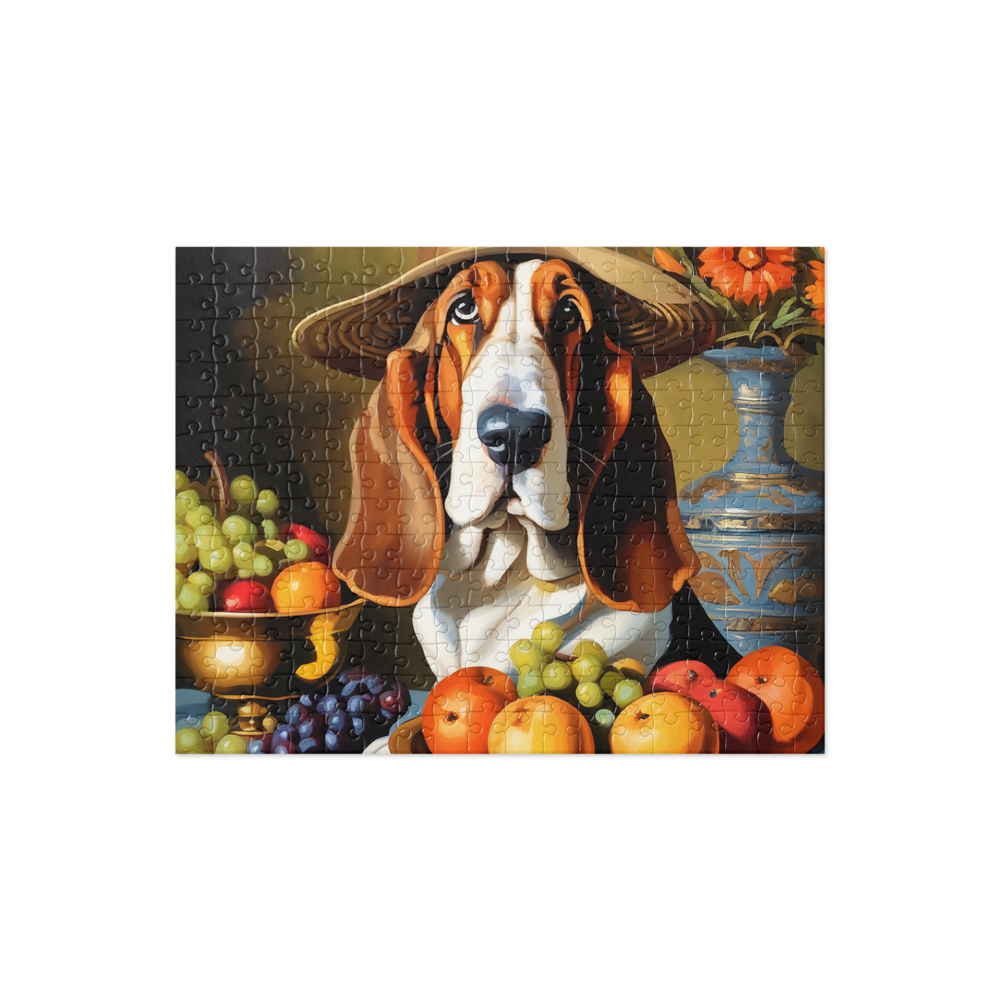 PugMug Custom Basset Hound Jigsaw Puzzle