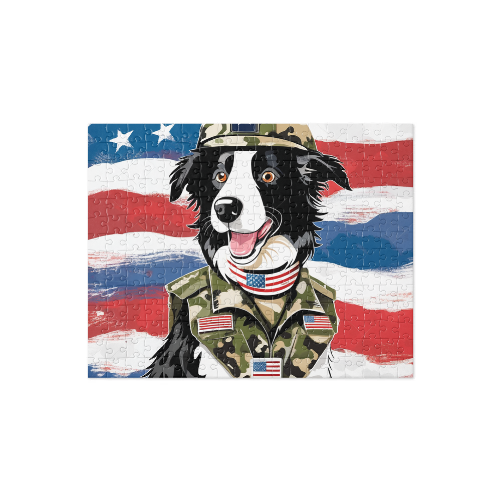 PugMug Custom Border Collie Jigsaw Puzzle