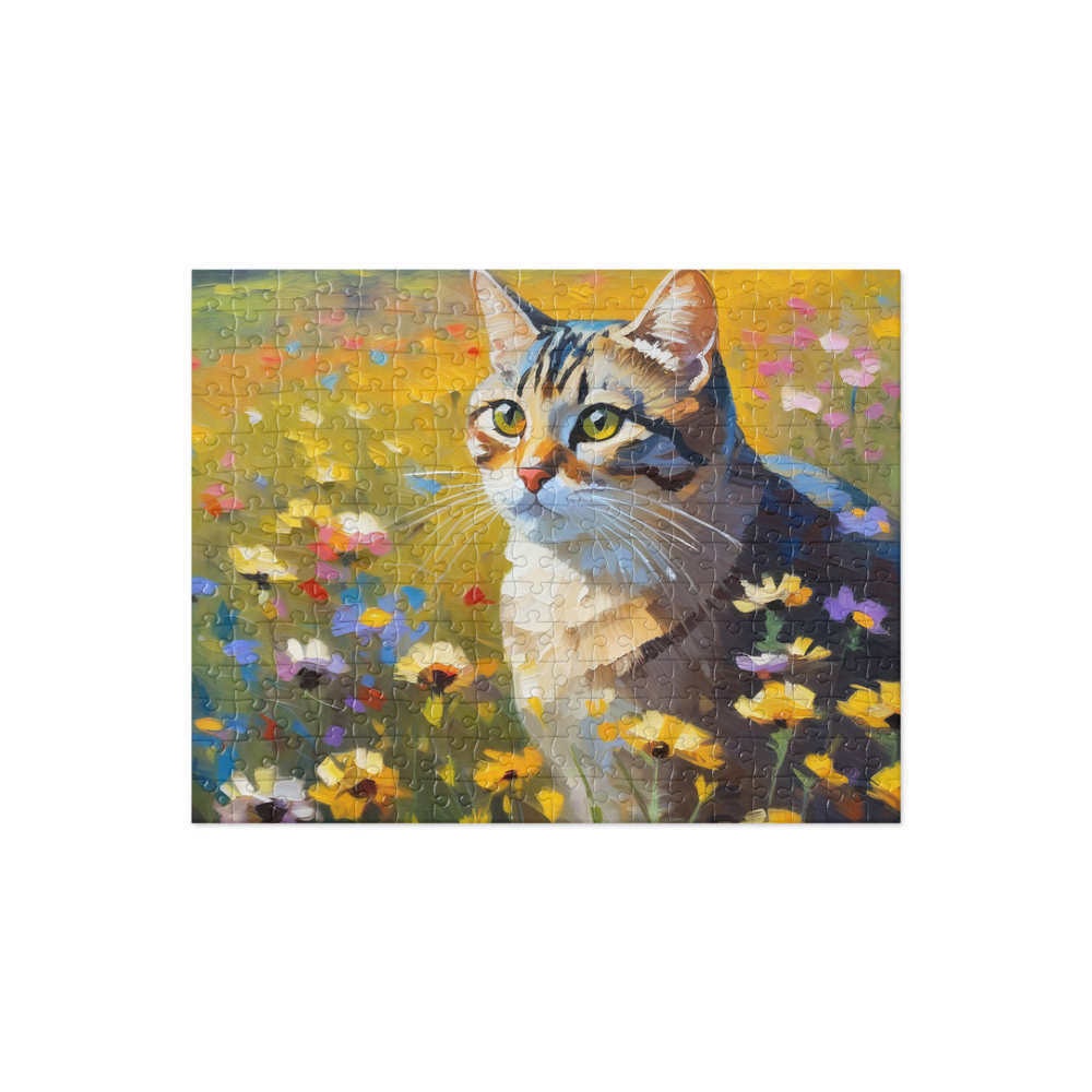 PugMug Custom Tabby American Shorthair Cat Jigsaw Puzzle
