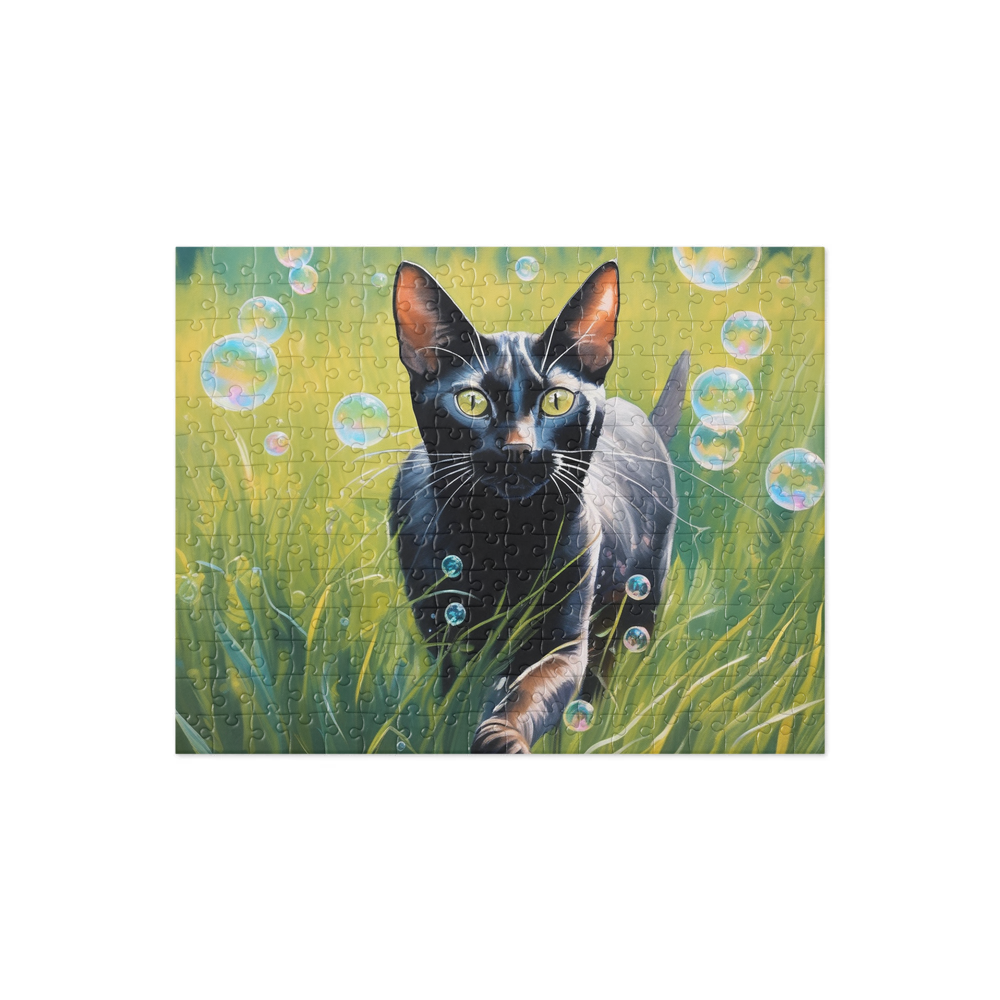 PugMug Custom Black Abyssinian Cat Jigsaw Puzzle