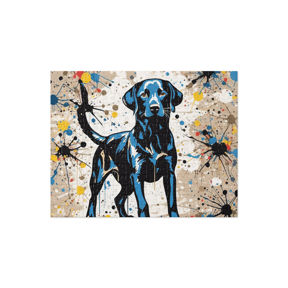 PugMug Custom Black Labrador Retriever Jigsaw Puzzle