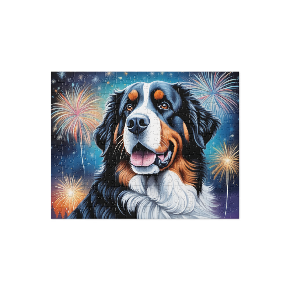 PugMug Custom Bernese Mountain Dog Jigsaw Puzzle