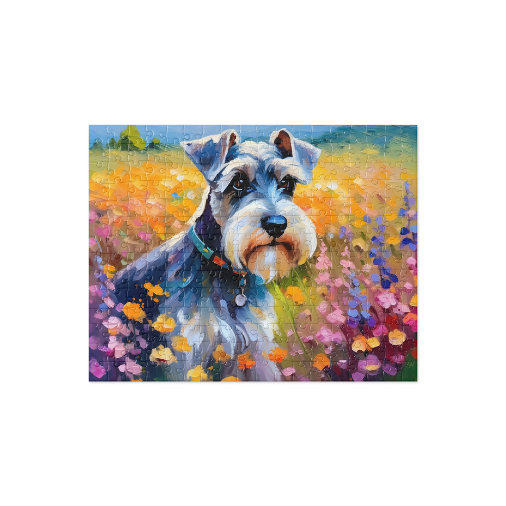 PugMug Custom Miniature Schnauzer Jigsaw Puzzle