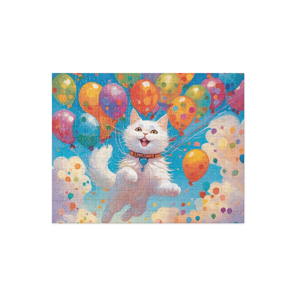 PugMug Custom White Companion Cat Jigsaw Puzzle