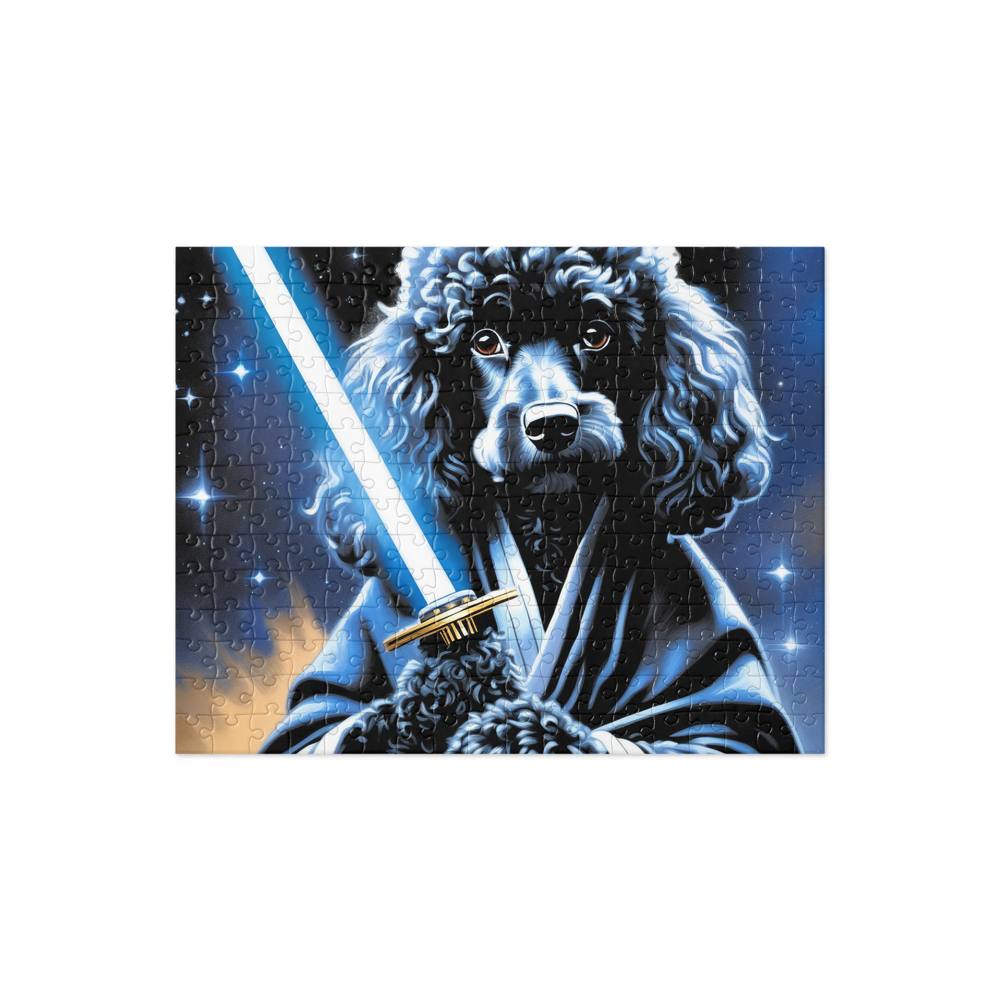 PugMug Custom Black Poodle Jigsaw Puzzle