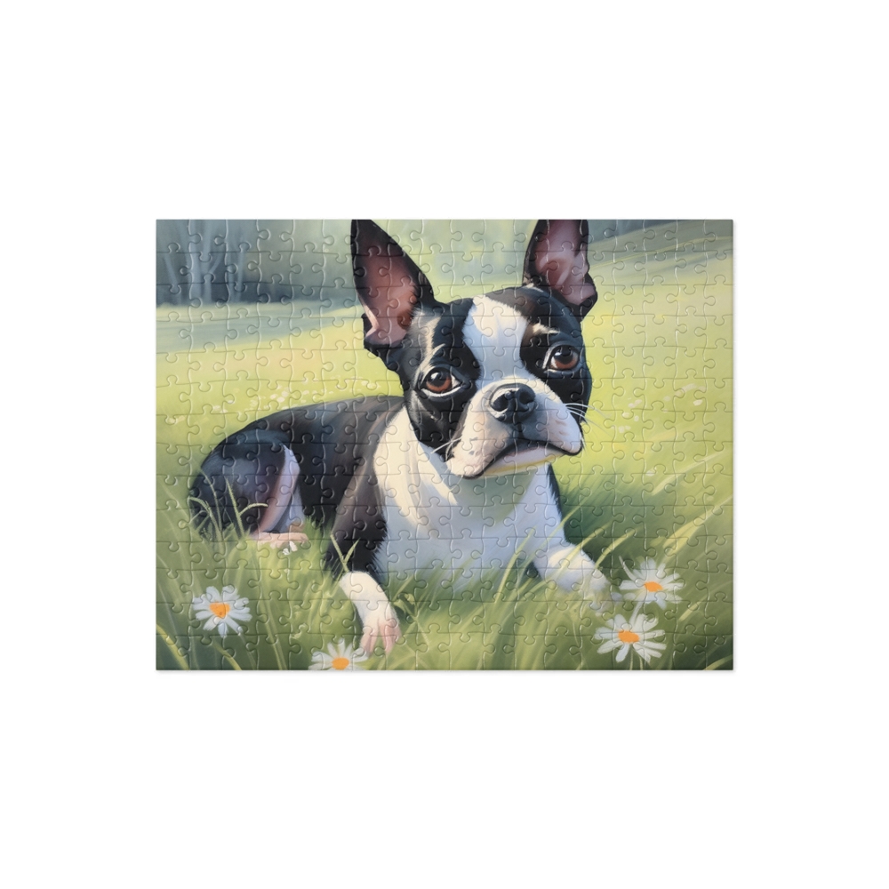 PugMug Custom Boston Terrier Jigsaw Puzzle