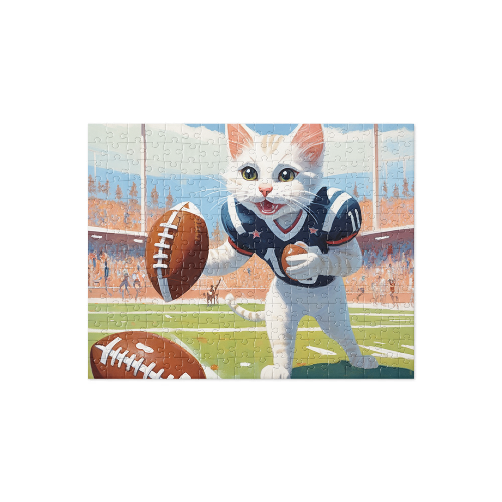 PugMug Custom White Companion Cat Jigsaw Puzzle