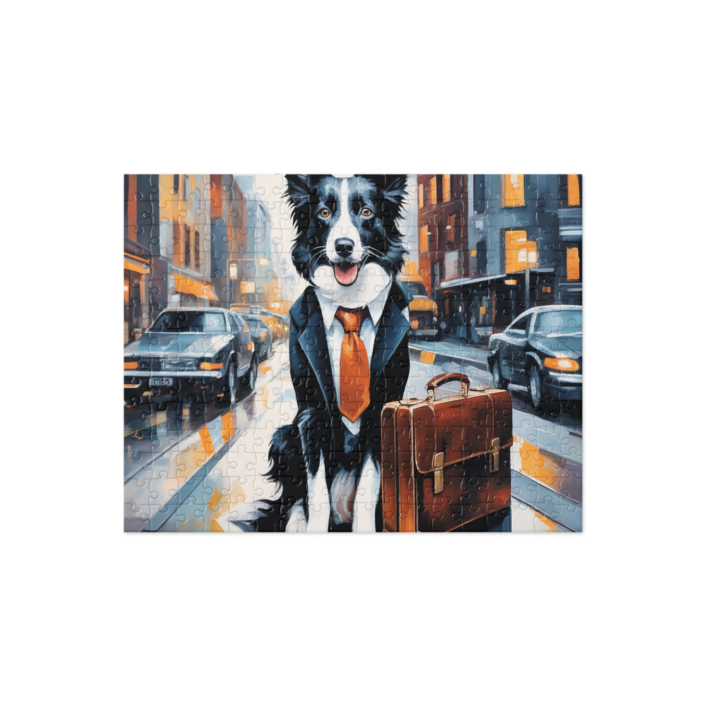 PugMug Custom Border Collie Jigsaw Puzzle