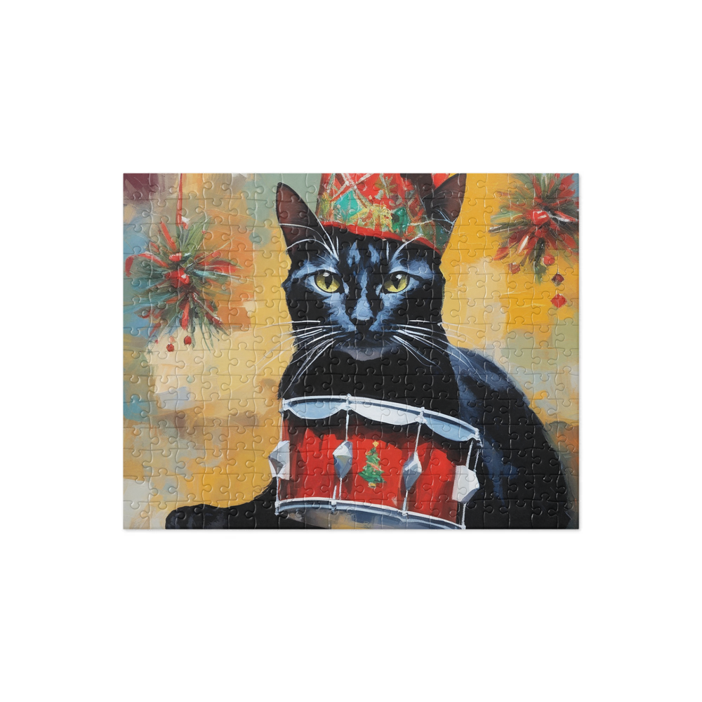 PugMug Custom Black Abyssinian Cat Jigsaw Puzzle