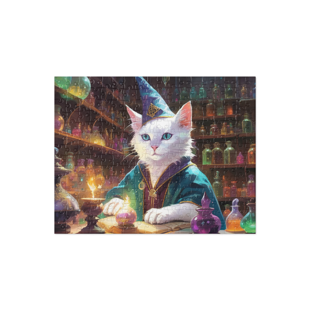 PugMug Custom White Exotic Cat Jigsaw Puzzle