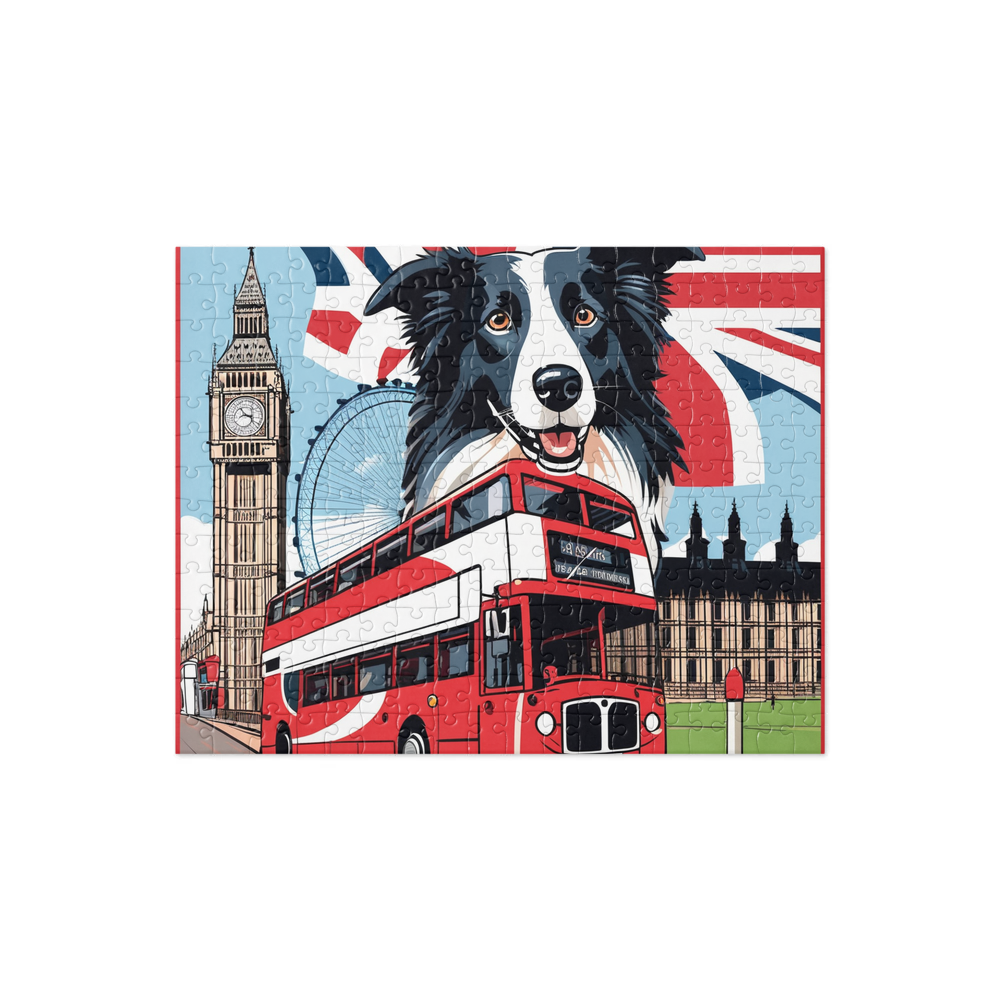 PugMug Custom Border Collie Jigsaw Puzzle